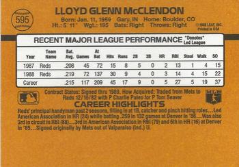 Lloyd McClendon  baseball card collectible - Main Image 2