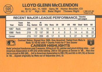Lloyd McClendon  baseball card collectible - Main Image 2