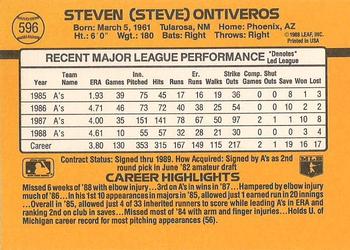 Steve Ontiveros  baseball card collectible - Main Image 2