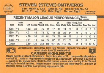 Steve Ontiveros  baseball card collectible - Main Image 2