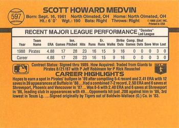 Scott Medvin  baseball card collectible - Main Image 2