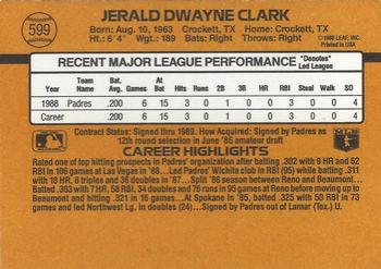 Jerald Clark  baseball card collectible - Main Image 2