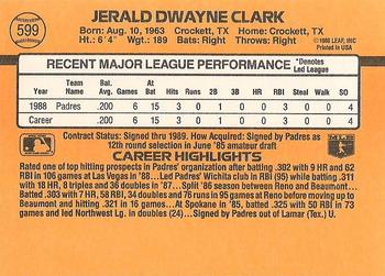 Jerald Clark  baseball card collectible - Main Image 2