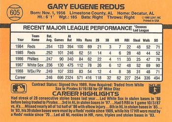 Gary Redus  baseball card collectible - Main Image 2