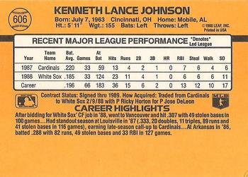 Lance Johnson  baseball card collectible - Main Image 2