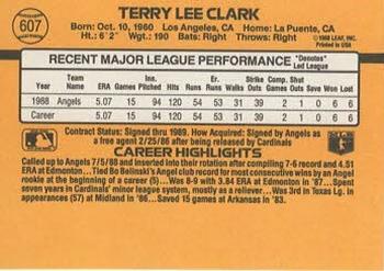 Terry Clark  baseball card collectible - Main Image 2