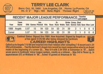 Terry Clark  baseball card collectible - Main Image 2