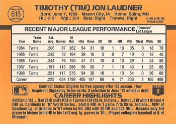 Tim Laudner  baseball card collectible - Main Image 2