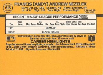 Andy Nezelek  baseball card collectible - Main Image 2