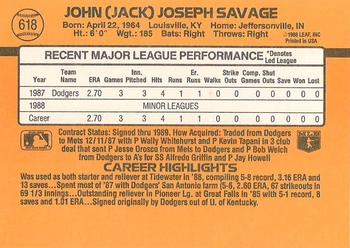 Jack Savage  baseball card collectible - Main Image 2