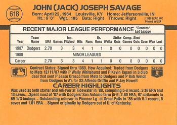 Jack Savage  baseball card collectible - Main Image 2
