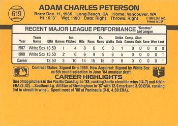 Adam Peterson  baseball card collectible - Main Image 2