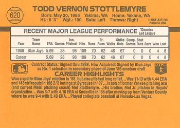 Todd Stottlemyre  baseball card collectible - Main Image 2