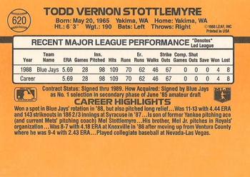 Todd Stottlemyre  baseball card collectible - Main Image 2