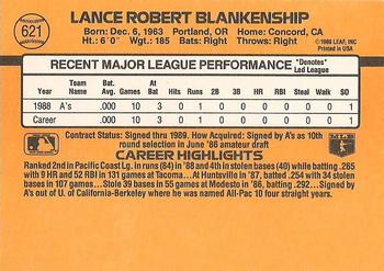 Lance Blankenship  baseball card collectible - Main Image 2