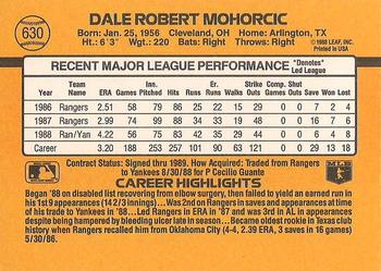 Dale Mohorcic  baseball card collectible - Main Image 2
