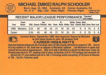 Mike Schooler  baseball card collectible - Main Image 2
