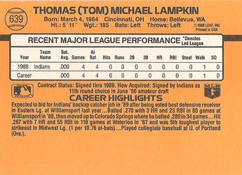 Tom Lampkin  baseball card collectible - Main Image 2