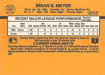 Brian Meyer  baseball card collectible - Main Image 2