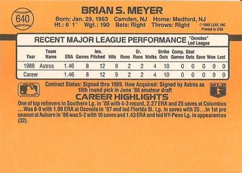 Brian Meyer  baseball card collectible - Main Image 2