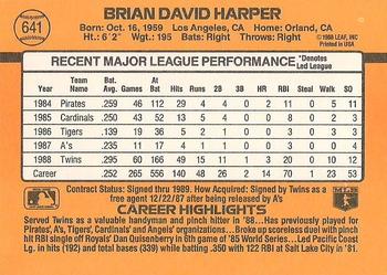 Brian Harper  baseball card collectible - Main Image 2