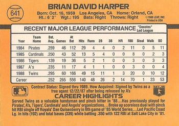 Brian Harper  baseball card collectible - Main Image 2