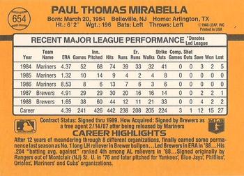 Paul Mirabella  baseball card collectible - Main Image 2