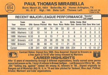 Paul Mirabella  baseball card collectible - Main Image 2