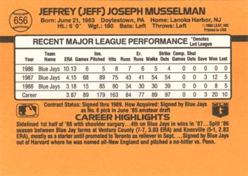 Jeff Musselman  baseball card collectible - Main Image 2