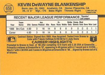 Kevin Blankenship  baseball card collectible - Main Image 2