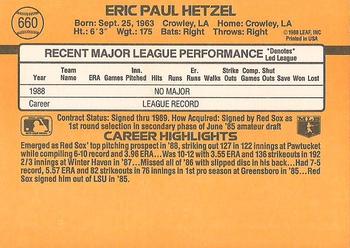 Eric Hetzel  baseball card collectible - Main Image 2