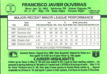 Francisco Oliveras  baseball card collectible - Main Image 2