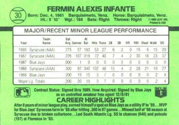 Alexis Infante  baseball card collectible - Main Image 2