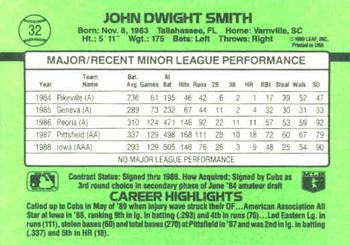 Dwight Smith  baseball card collectible - Main Image 2