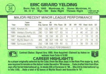 Eric Yelding  baseball card collectible - Main Image 2