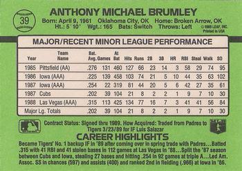 Mike Brumley  baseball card collectible - Main Image 2