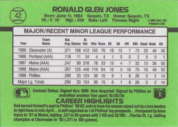 Ron Jones  baseball card collectible - Main Image 2