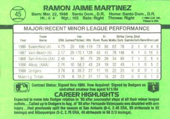 Ramon Martinez  baseball card collectible - Main Image 2