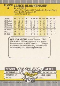 Lance Blankenship  baseball card collectible - Main Image 2