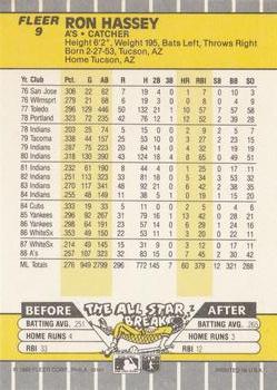 Ron Hassey  baseball card collectible - Main Image 2