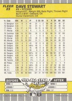 Dave Stewart  baseball card collectible - Main Image 2