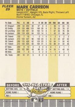 Mark Carreon  baseball card collectible - Main Image 2