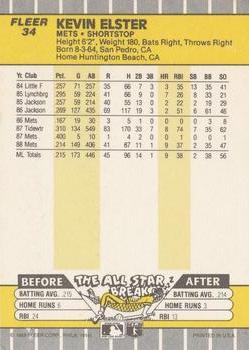 Kevin Elster  baseball card collectible - Main Image 2