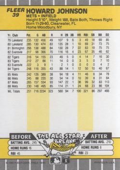 Howard Johnson  baseball card collectible - Main Image 2