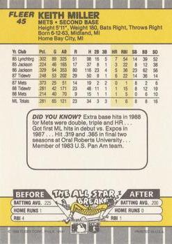 Keith Miller  baseball card collectible - Main Image 2