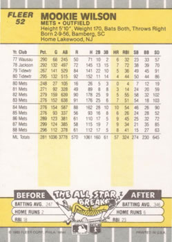 Mookie Wilson  baseball card collectible - Main Image 2