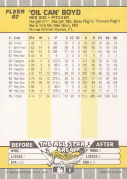 "Oil Can” Boyd  baseball card collectible - Main Image 2