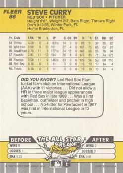 Steve Curry  baseball card collectible - Main Image 2