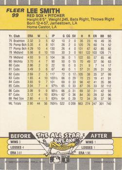 Lee Smith  baseball card collectible - Main Image 2