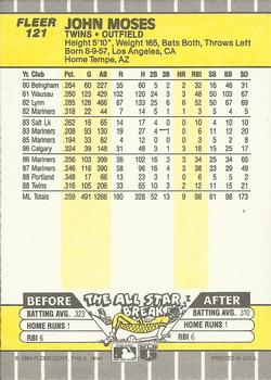 John Moses  baseball card collectible - Main Image 2